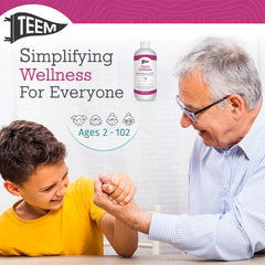 Made in USA Teem Defense bottle label emphasizing quality