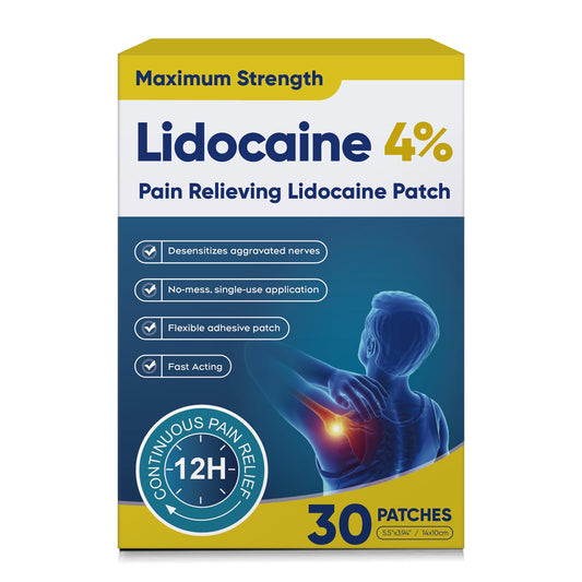 Teemofe lidocaine patch with strong adhesion for active wear and daily tasks