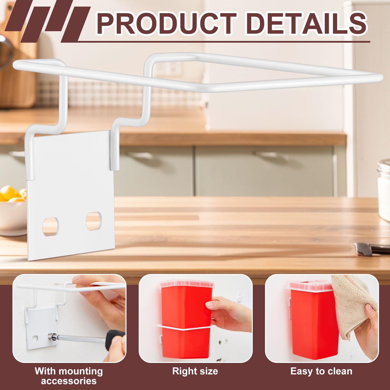 Teenyyou wall mount brackets close-up showing sturdy metal construction for durability.