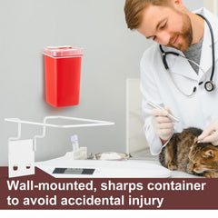 Teenyyou wall-mounted sharps storage demonstrates space-saving solution.