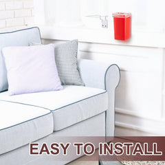 Teenyyou white brackets on wall blend with decor and promote tidy spaces.