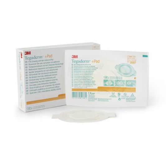 Tegaderm Pad transparent dressing absorbent, non-adherent for gentle wound protection during activities.