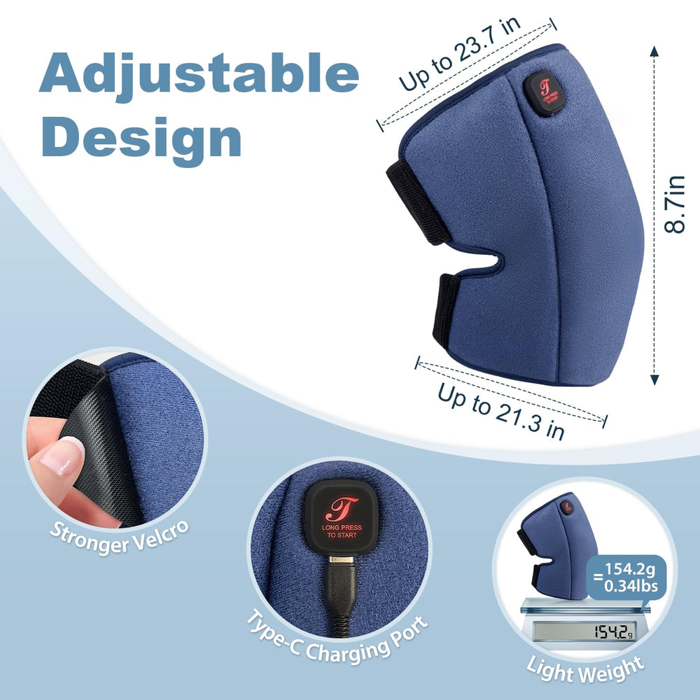 Telepepe knee brace with adjustable Velcro straps for secure fit