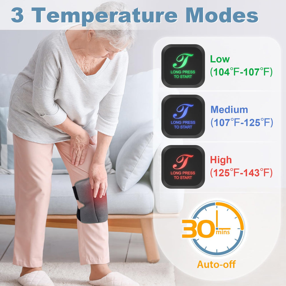 Telepepe cordless knee wrap with 3000mAh battery for mobility