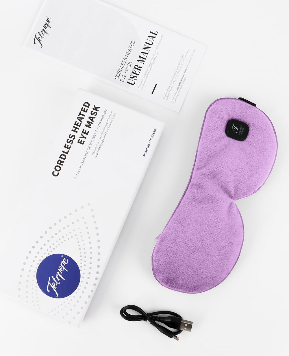 Telepepe travel-friendly eye mask fits easily in bags.