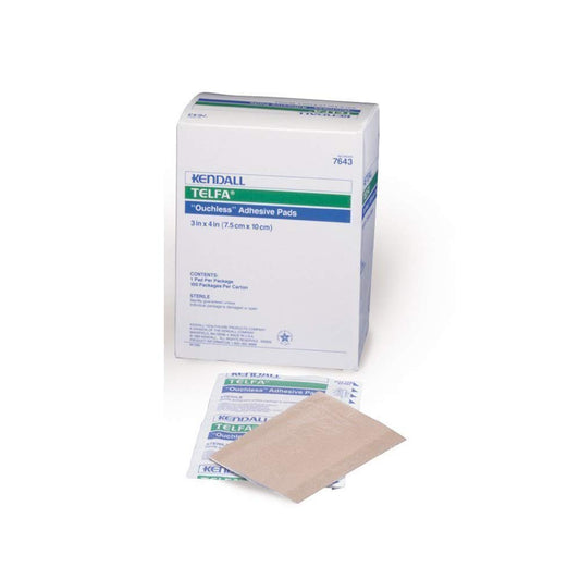 Telfa Kendal ouchless dressings protect wounds without sticking to healing tissue.
