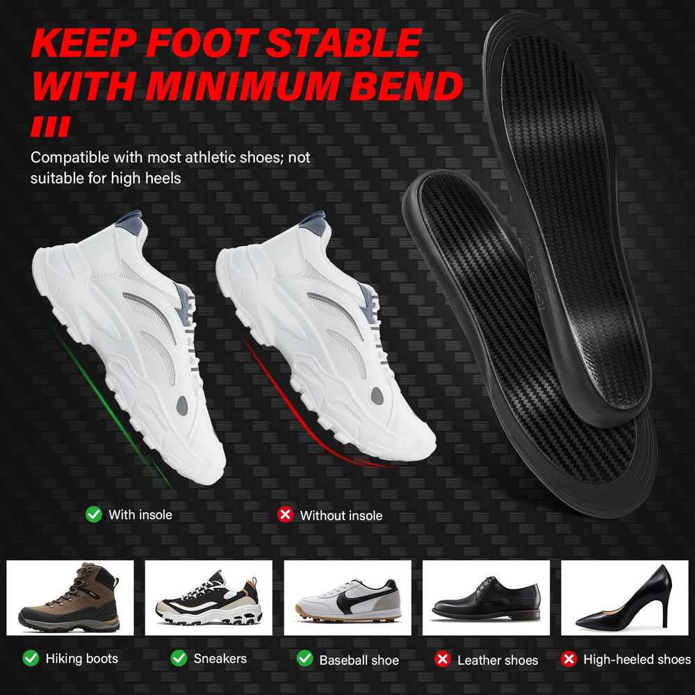 TemHot carbon fiber insole breathable PK fabric for comfort