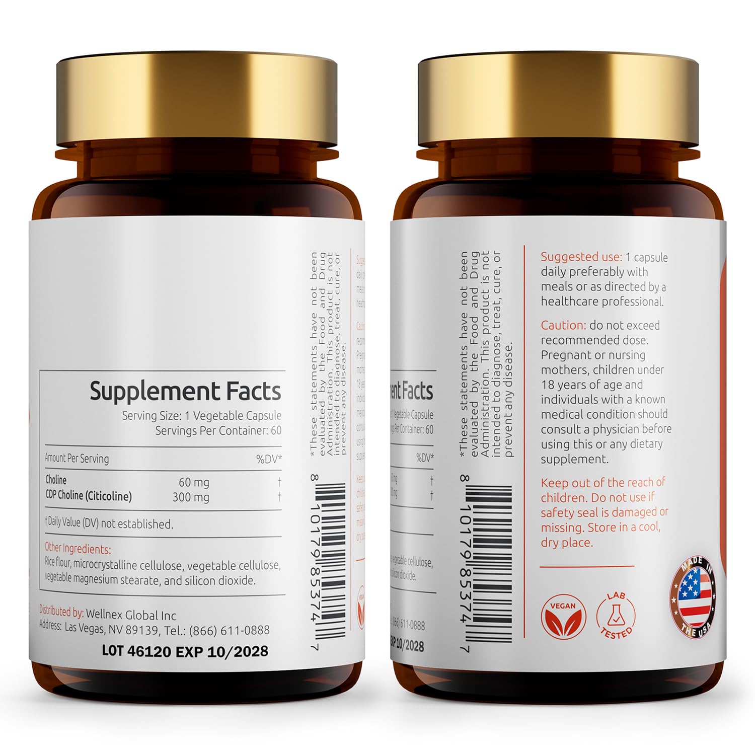 Temimar CDP Choline capsules ready for consistent focus.