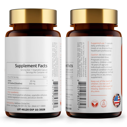 Temimar CDP Choline capsules ready for consistent focus.