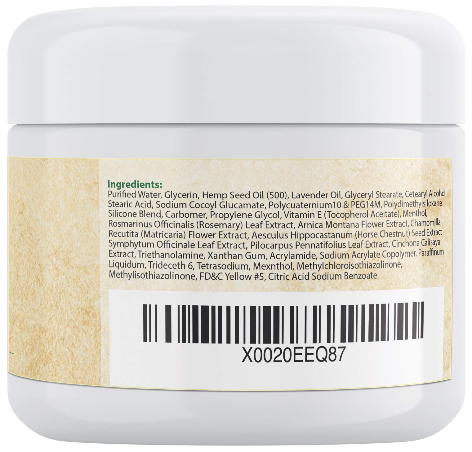 HEM Temperature hemp cream with arnica and lavender for daily skin comfort.