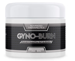 HE Temperature Gyno-Burn cream jar shows chest fat reduction potential and firming use.