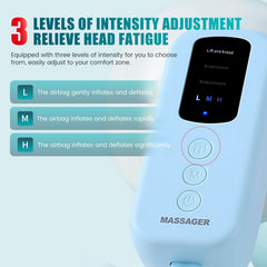 TEMPTIPS massager demonstrates 3 modes and adjustable intensity for comfort.