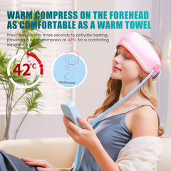 TEMPTIPS head massager close-up highlights 96 massage nodes for scalp relief.