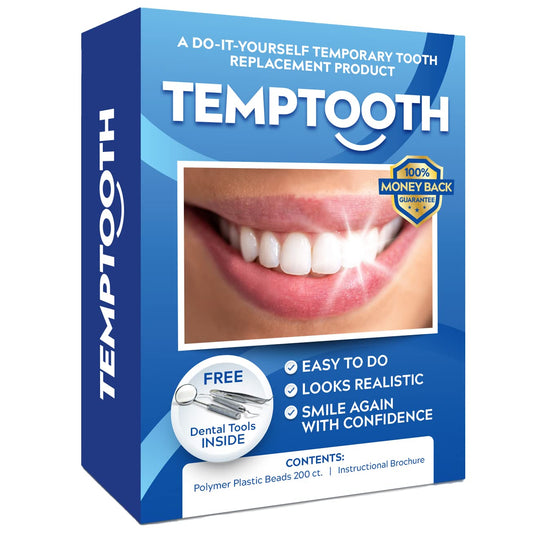 Temptooth tooth bead assembly offers a natural-looking temporary tooth solution.