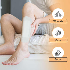 TenderGentle adhesive island dressing secures gauze for efficient care