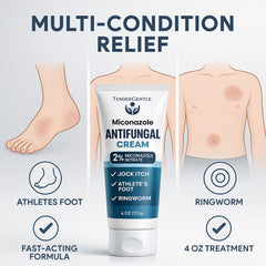 TenderGentle anti-fungal cream application closeup demonstrating easy, non-greasy absorption.
