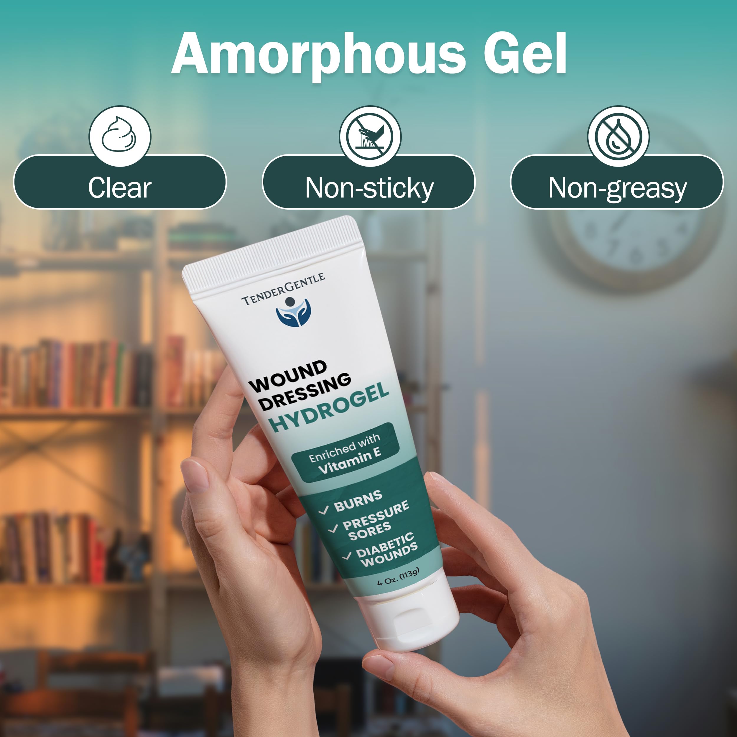 Fragrance-free TenderGentle hydrogel suitable for sensitive skin and daily use.