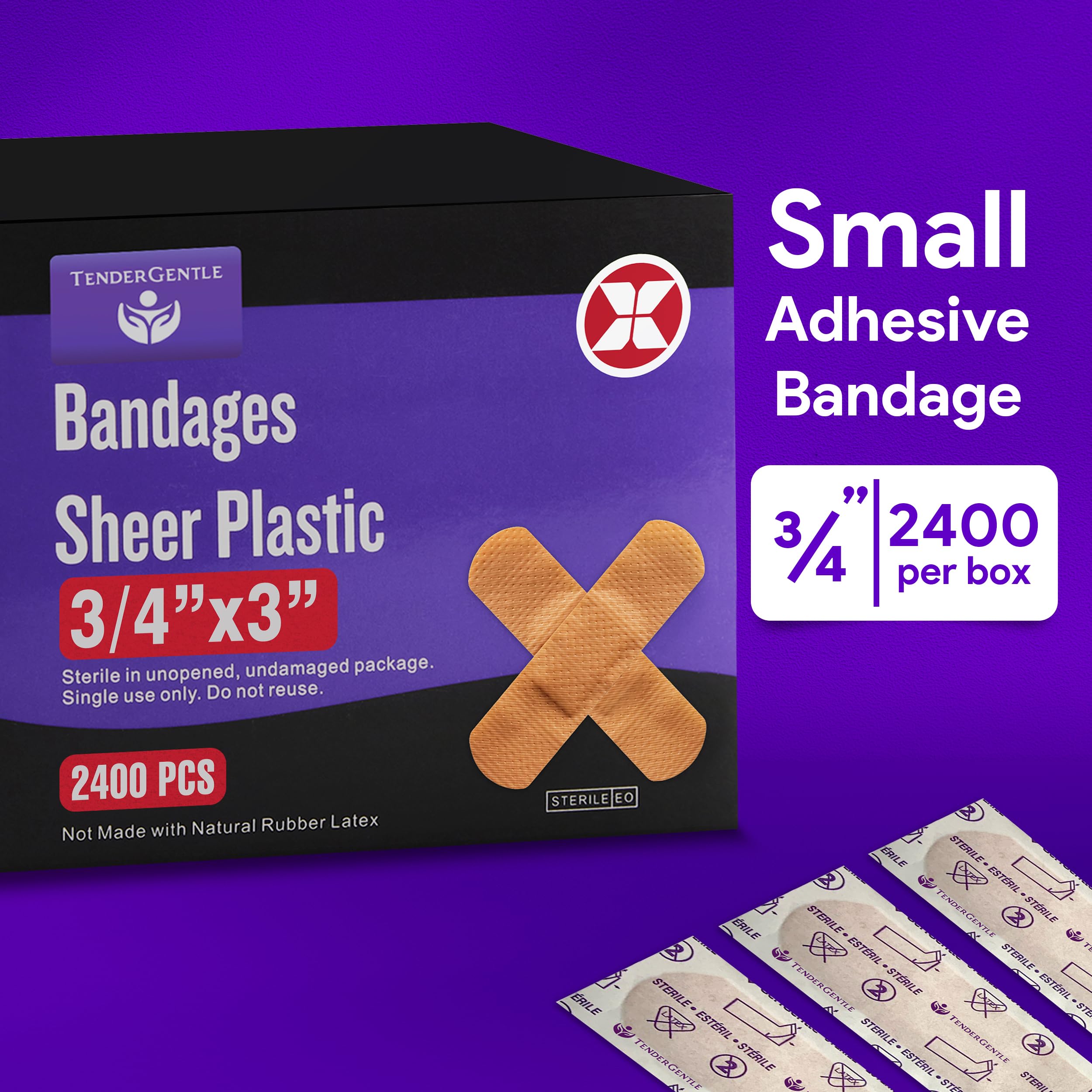 TenderGentle three-quarter-inch flexible bandage moves with your skin