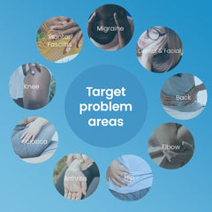 TensCare Perfect TENS eight-presets offer quick relief options.