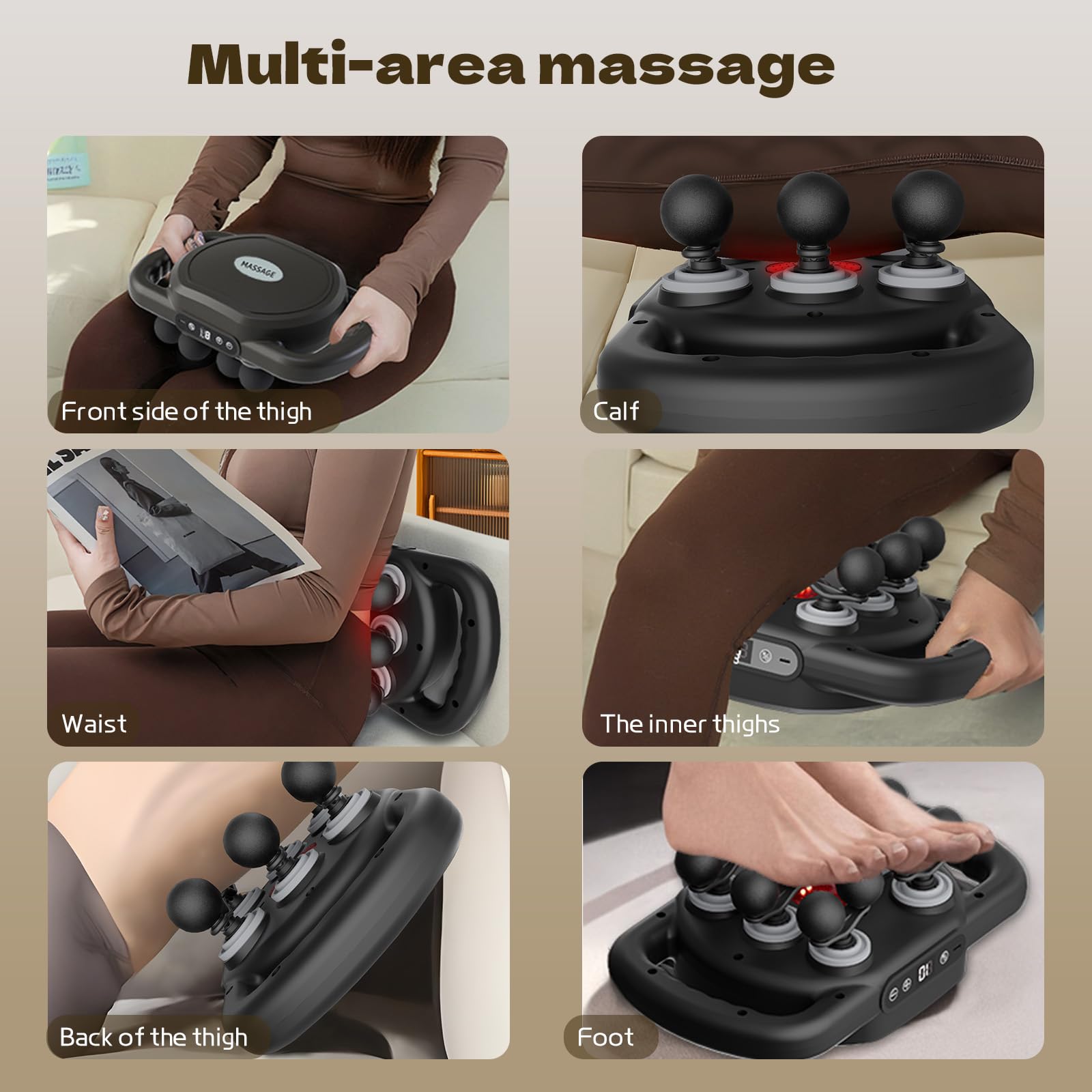 TenSine cordless massage gun shows portable design for on-the-go relief.