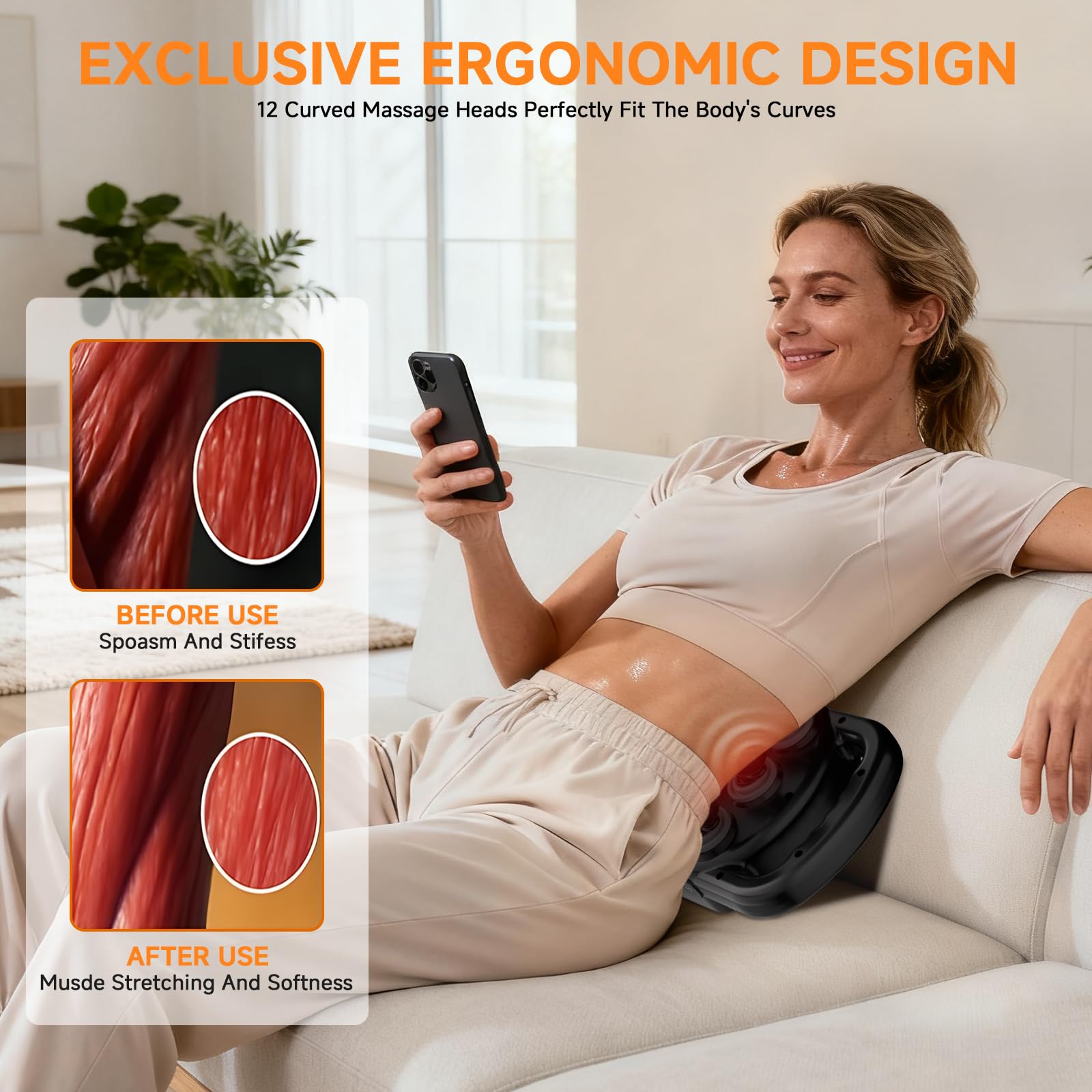 TenSine ergonomic handle allows comfortable one-handed operation.
