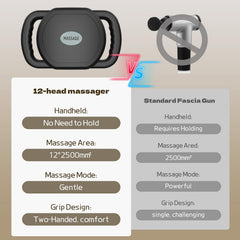 TenSine ergonomic design keeps the massager comfortable during long sessions.