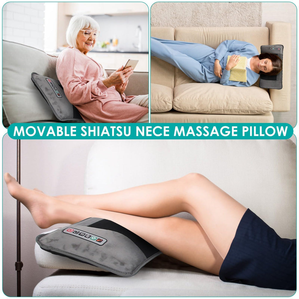 TeqHome massage mat with 10 motors delivering even pressure