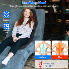 TeqHome eight massage modes offer customizable relaxation at home or office