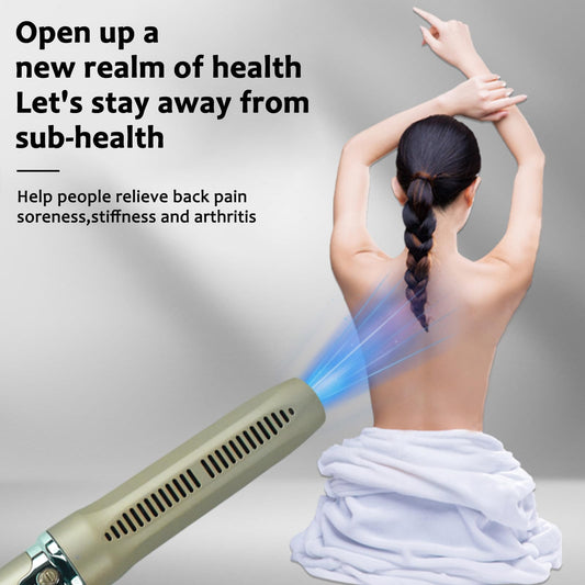 Terahertz Therapy Wand offers warm air and three heat levels for customizable comfort.