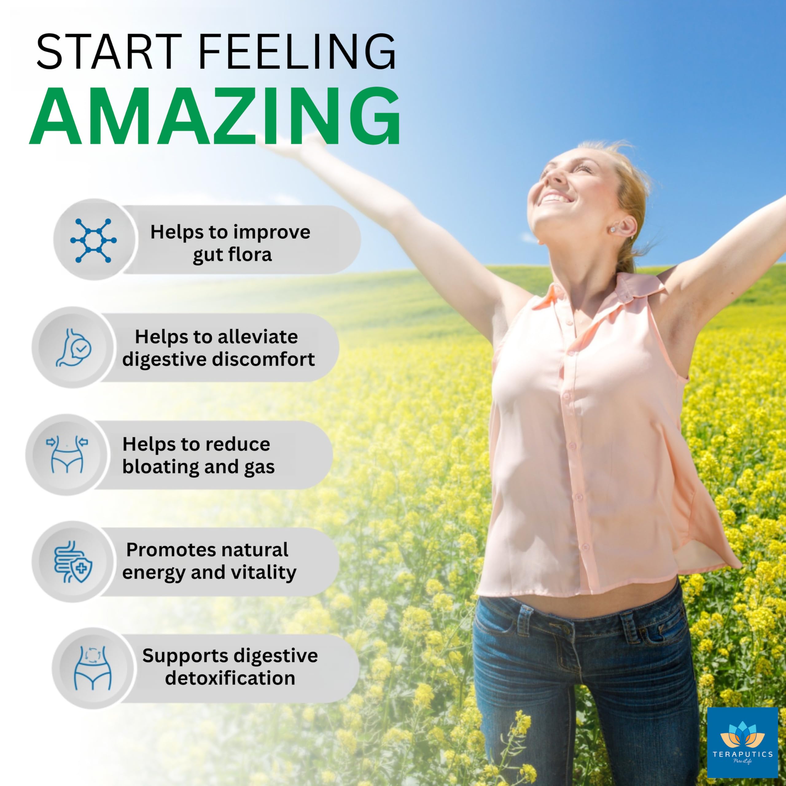 Teraputics IntestinePro ingredients list with 18 natural components