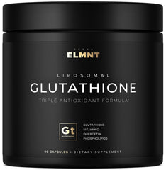 Terra Elmnt 2150mg glutathione bottle with liposomal delivery potential.