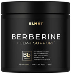 Terra Elmnt Berberine bottle pouring for easy dosing and metabolism support.