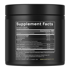 Terra Elmnt Berberine capsules closeup highlighting high potency formula.