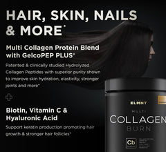 Terra Elmnt hair skin nails complex nourishes hair, skin, and nails.