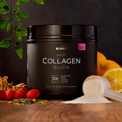 ELMNT Super Collagen Burn probiotics and enzymes supporting gut comfort