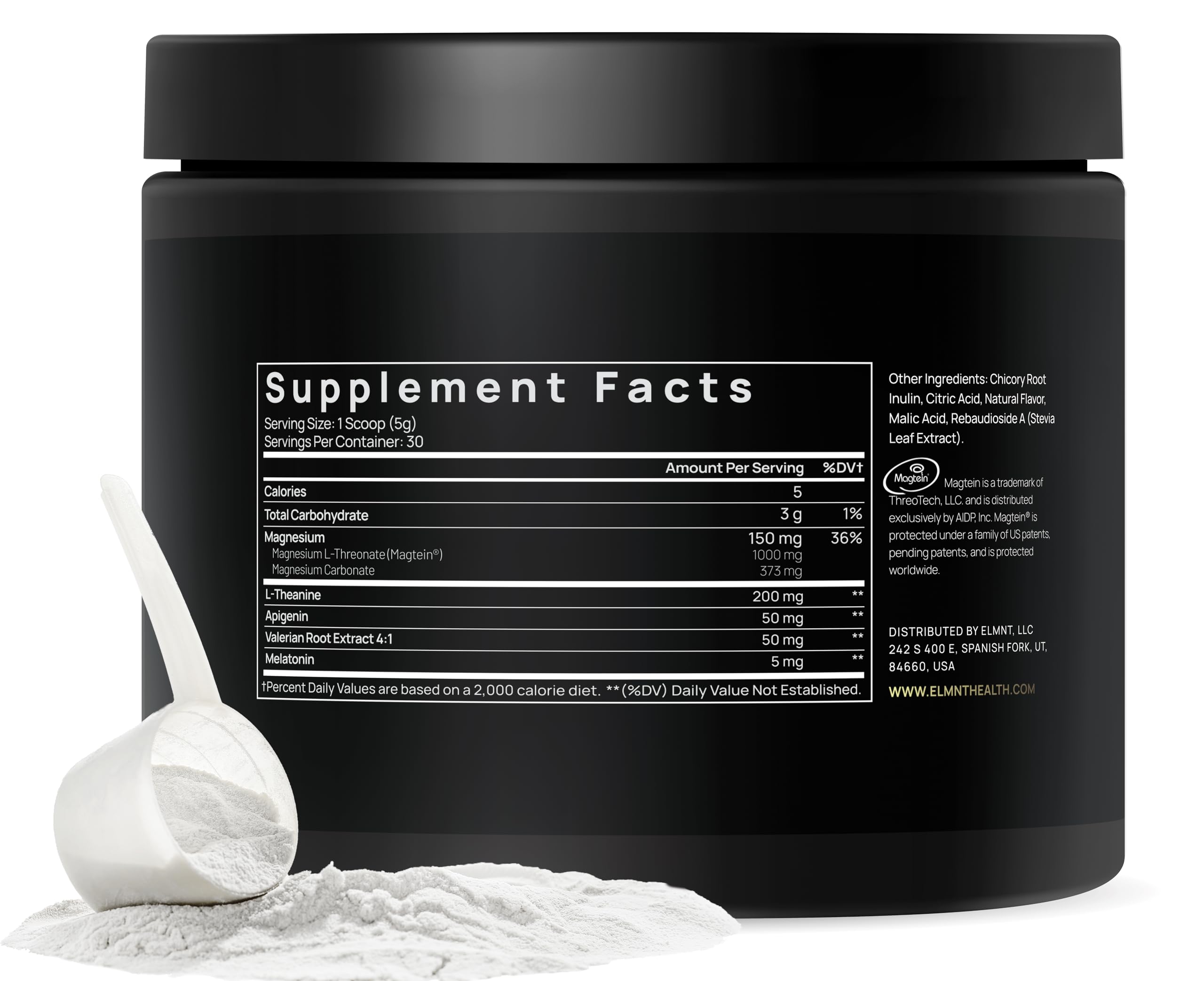 Terra Elmnt Triple Sleep front bottle view emphasizes the high-strength magnesium formula.