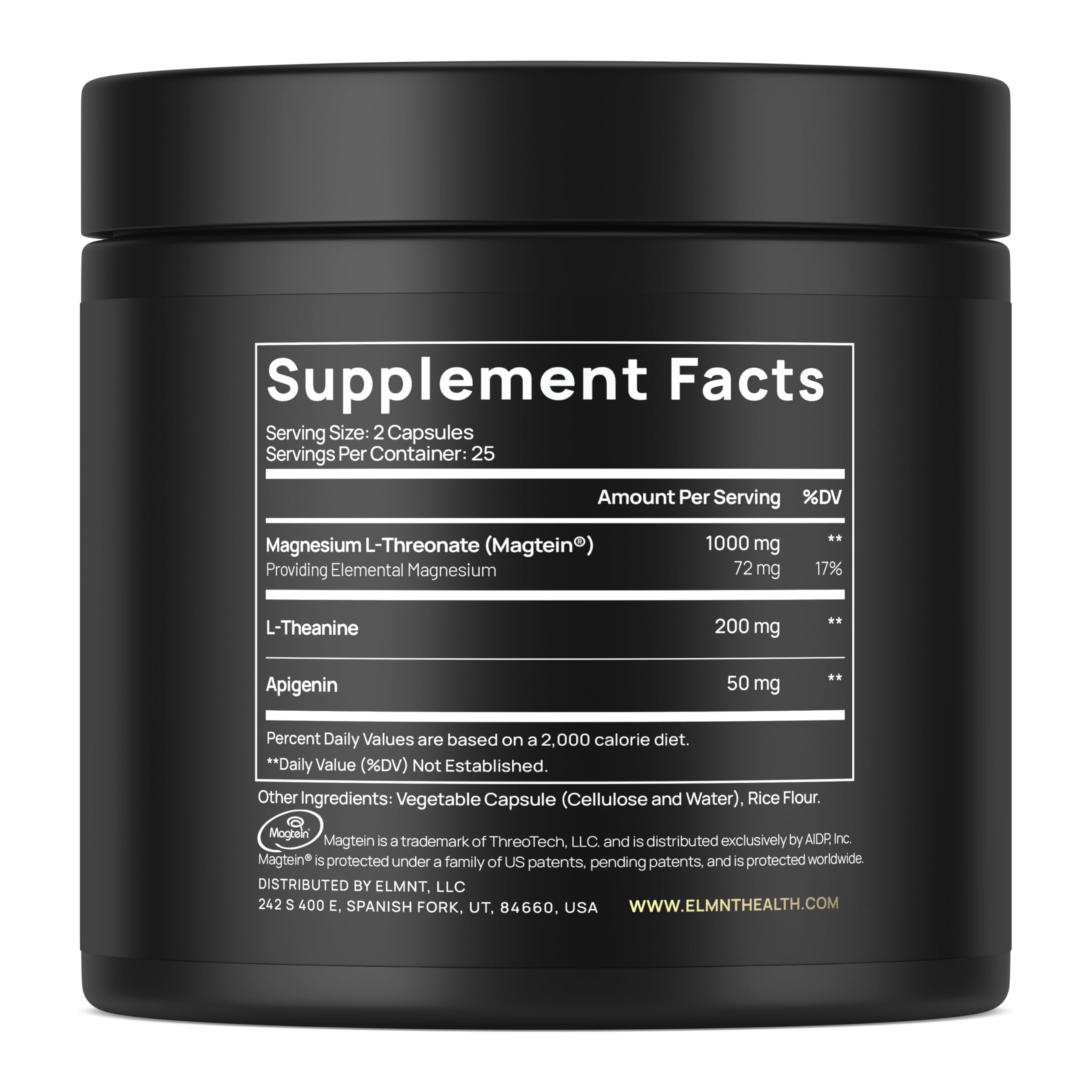 terra elmnt triple sleep close-up of Magtein L-Threonate ingredients