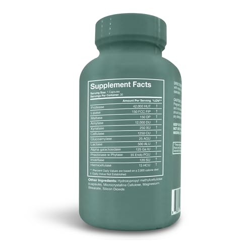 Capsules from Terra Health Essentials Digestive Catalyst ready to take with meals for easier digestion.