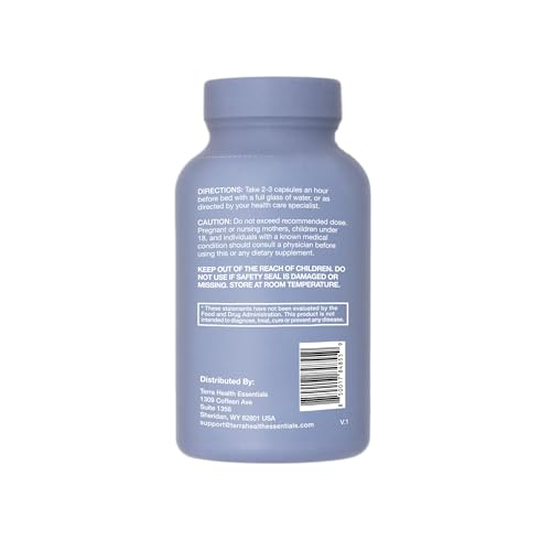 Terra Health Essentials Fast Asleep capsules close-up for a calming nightly routine