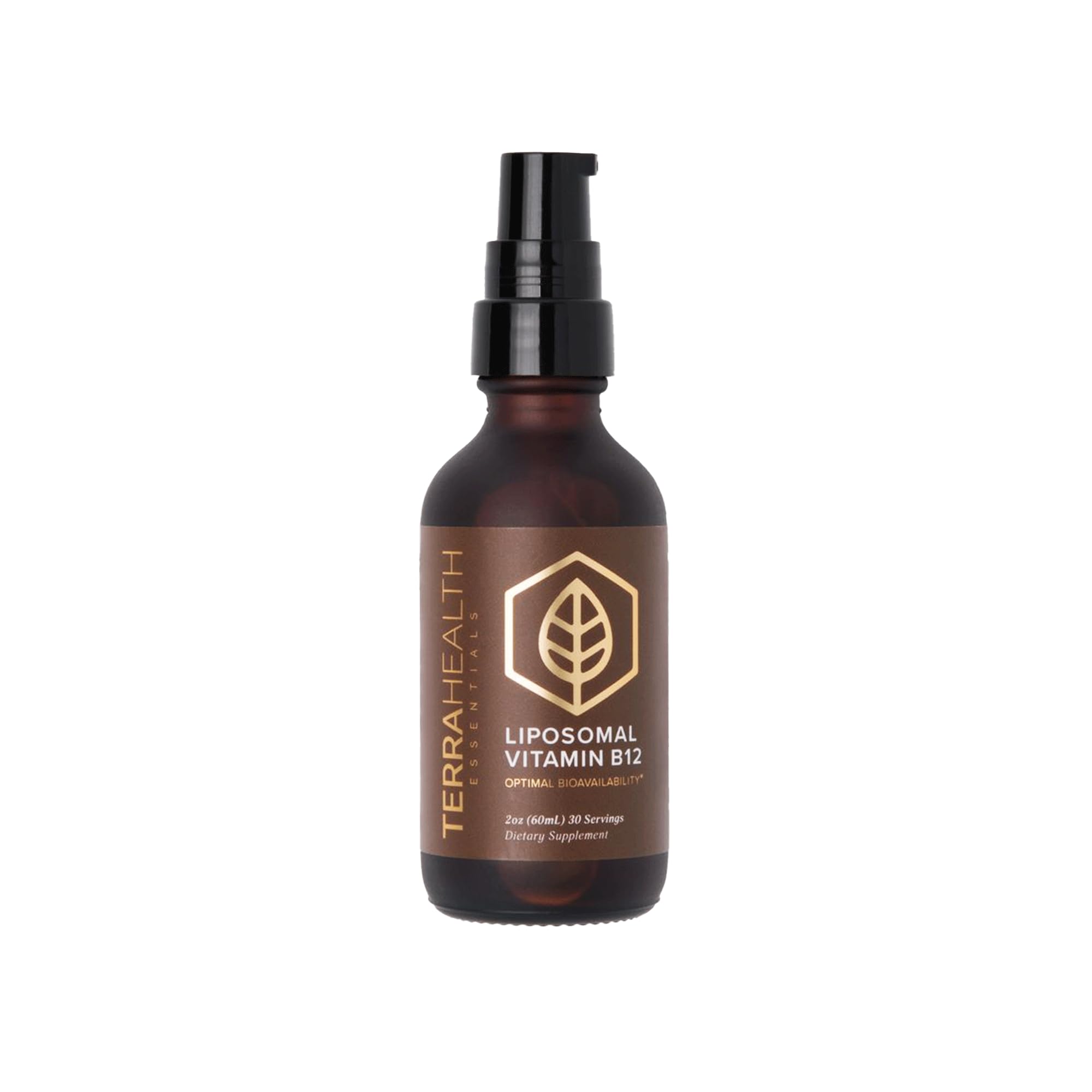 Terra Health Essentials Liposomal B12 bottle shown for energy support in daily routine