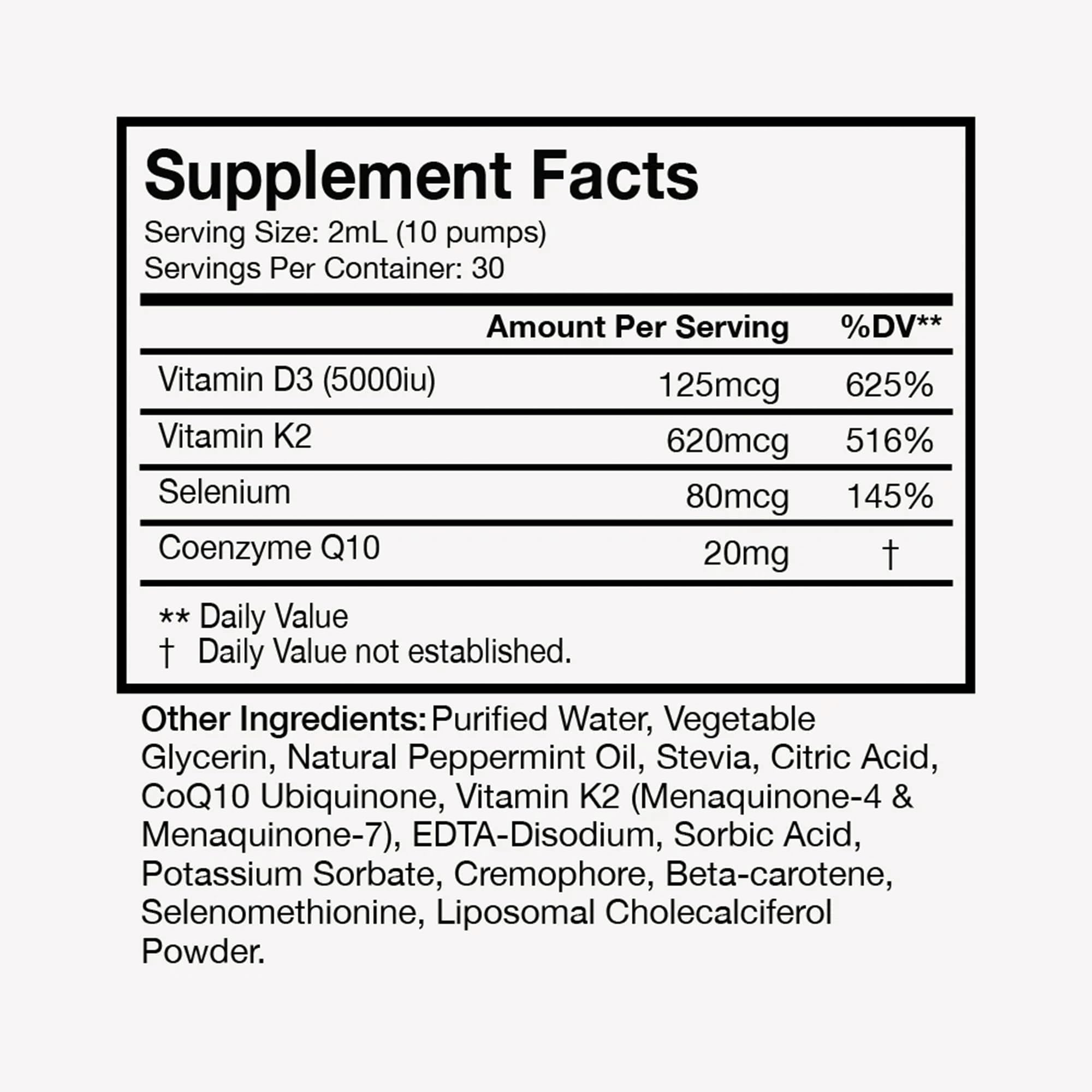 Terra Health Essentials liposomal D3+K2 bottle pour for easy dosing.