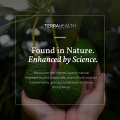 Terra Health Essentials liposomal glutathione promotes radiant skin and healthy hair.
