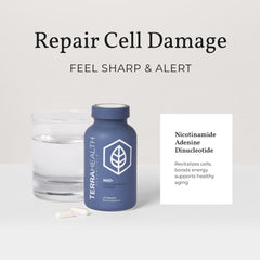 Terra Health Essentials NAD+ serving-size image illustrating easy daily dosage