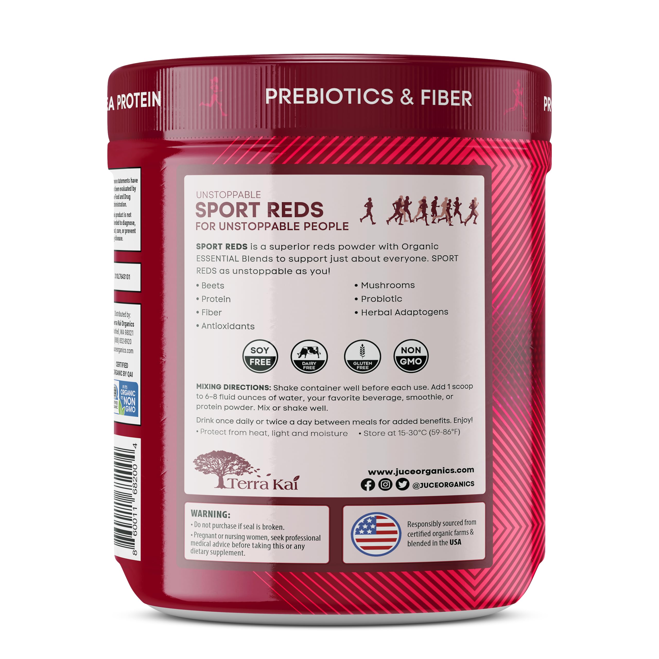 Juce SR7 Reds pour scene shows ready-to-mix powder for steady energy
