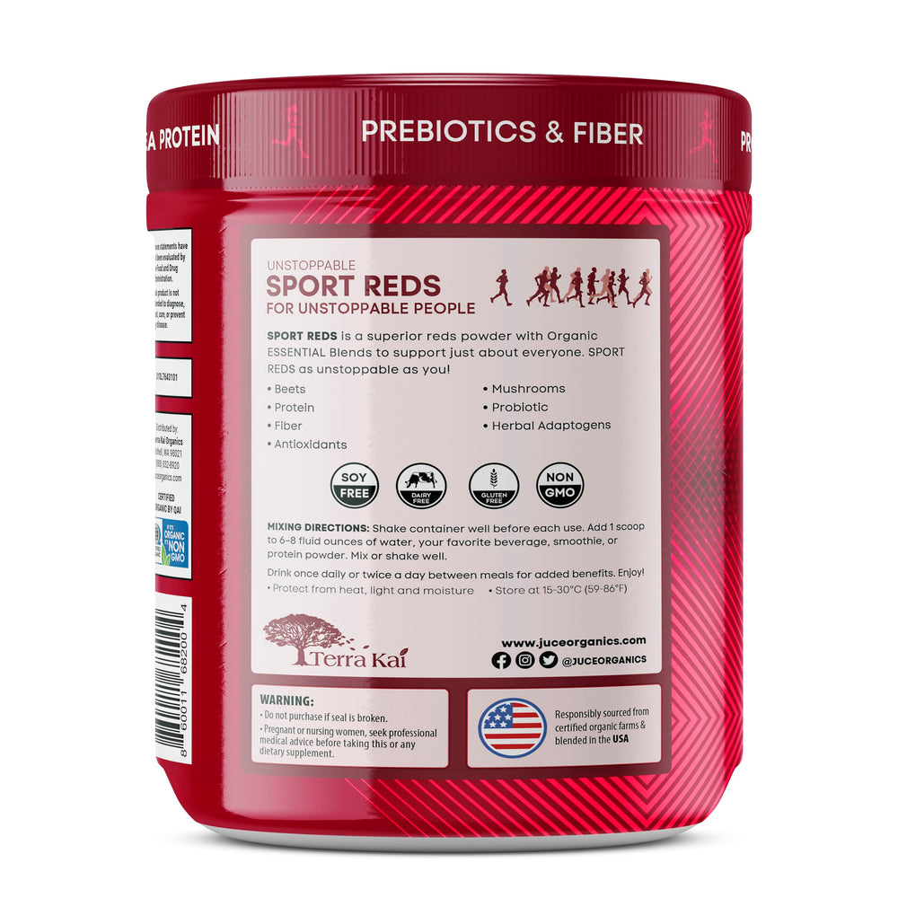 Juce SR7 Reds pour scene shows ready-to-mix powder for steady energy