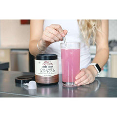 Acai berry flavor label on Terra Origin Collagen Skin Boost