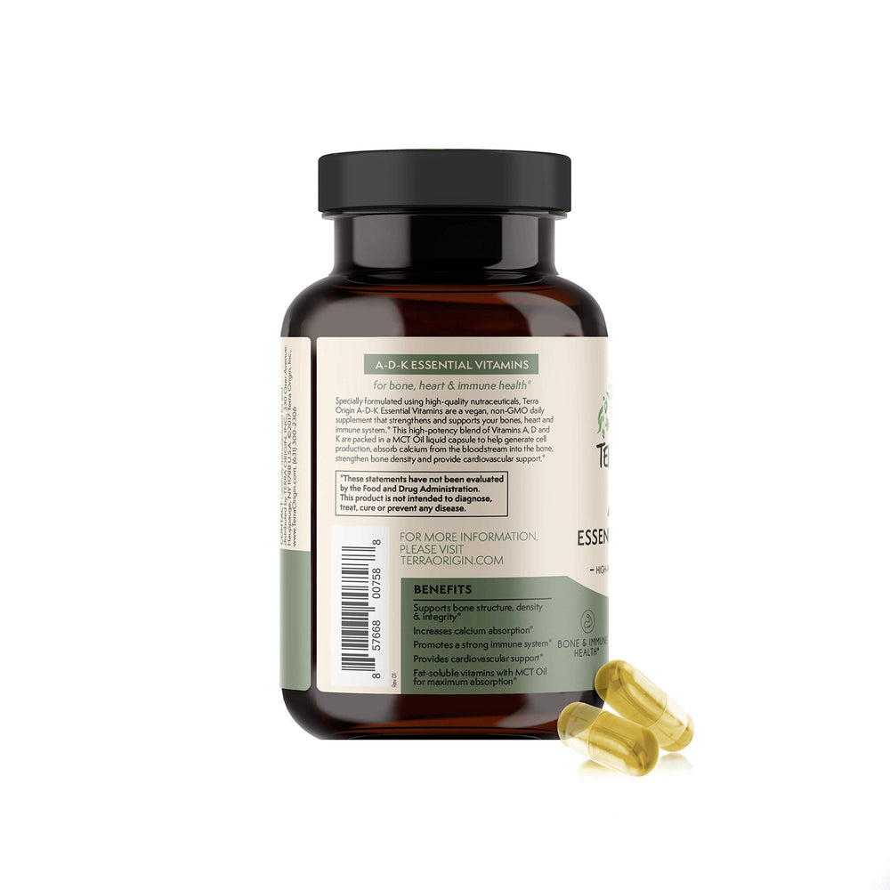Bottle pouring illustration suggests convenient daily dosage for busy mornings.