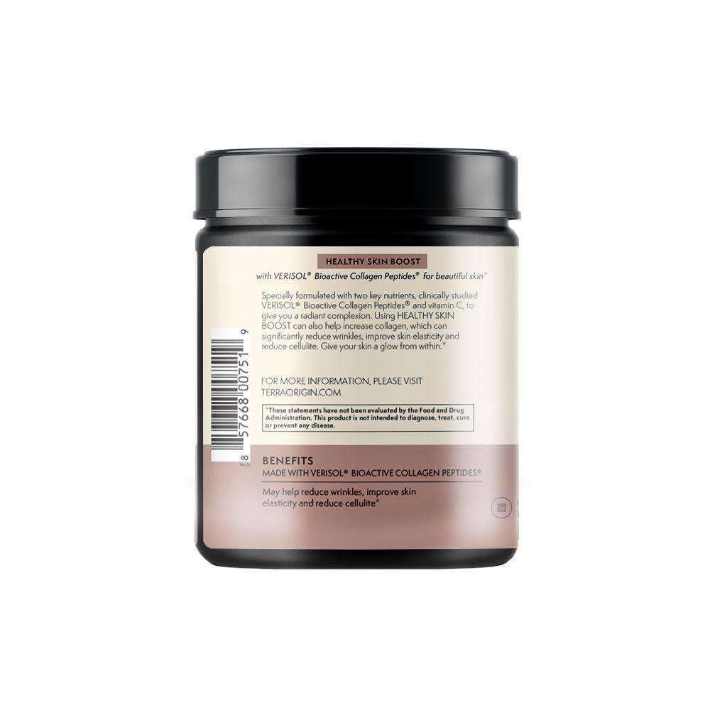 Pouring Terra Origin Collagen Skin Boost into coffee for daily use