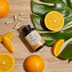 Terra Origin digestive-support capsules shown for easier meals.