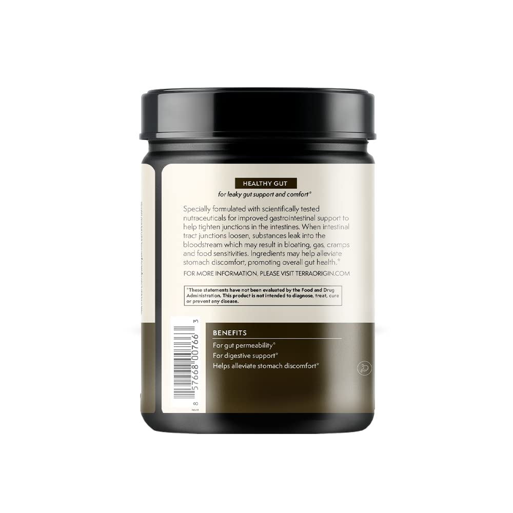Packaging shot highlighting non-GMO, gluten-free, dairy-free attributes on Terra Origin label